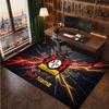 Bayer Leverkusen Football Custom Crystal Velvet Rug, Personalized Name Text Print, Football Logo Soft Non‑Slip Floor Mat Home Decor Gift