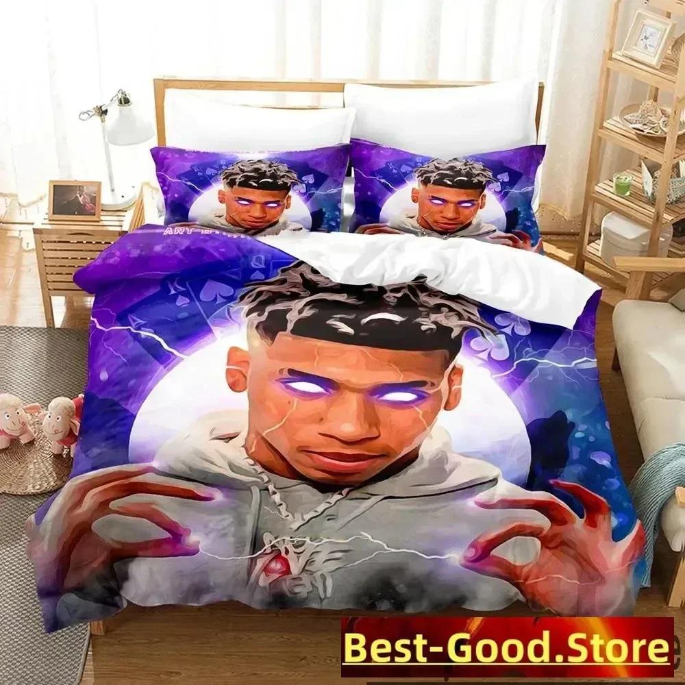 New NLE Choppa Rapper Bedding Set Duvet Cover Full Queen King Size Pillowcase Bed Printed Bed Set Aldult Kid Bedroom Single Twin