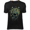 Bioluminescent Mushroom Skull - Mossy Cracks, Glowing Fungi & Mystical Vines