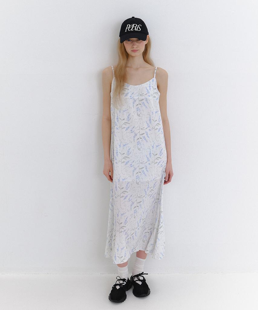 Laminez Lavender Garden Slip Dress - Ivory
