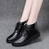 2024 Winter Flat Bottom Round Head Snow Boots Warm, Soft, Comfortable Cotton Shoes Women's Short Boots Size 35-40