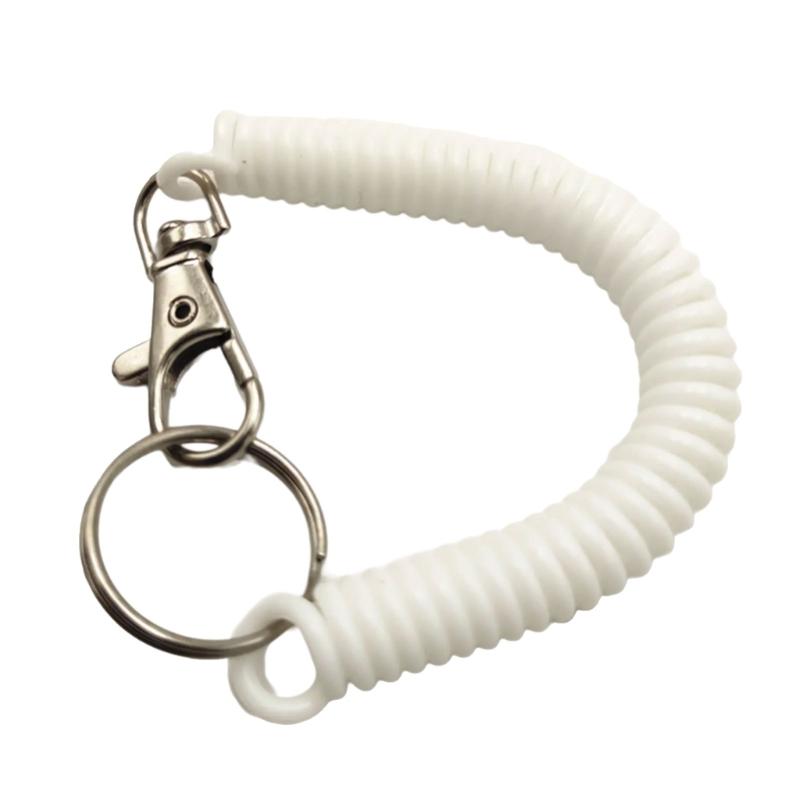 Flexible Secure Key Holder Stylish Coil Keychain Colorful Key Holder Suitable for Ensuring Key Safety During Travel