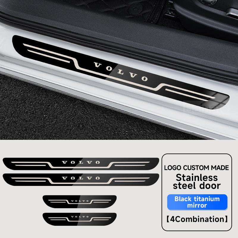 Auto Edelstahl Türschweller Kratzschutzblech Für Volvo XC40 XC60 XC70 XC90 V40 V50 V60 V70 V90 C30 S60 S80 S90 EX90 Autozubehör