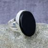 Black Onyx Gemstone Handmade 925 Sterling Silver Jewelry Dainty Ring