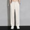 Ice Silk Trousers Men's Summer New Wide-leg Straight Loose Casual Trousers Drape Business Suit Pants