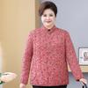 Plus Size 200 Jin Women's Cotton Jacket for Indoors/Outdoors - Fleece-Lined Back Protection for Middle-Aged & Elderly