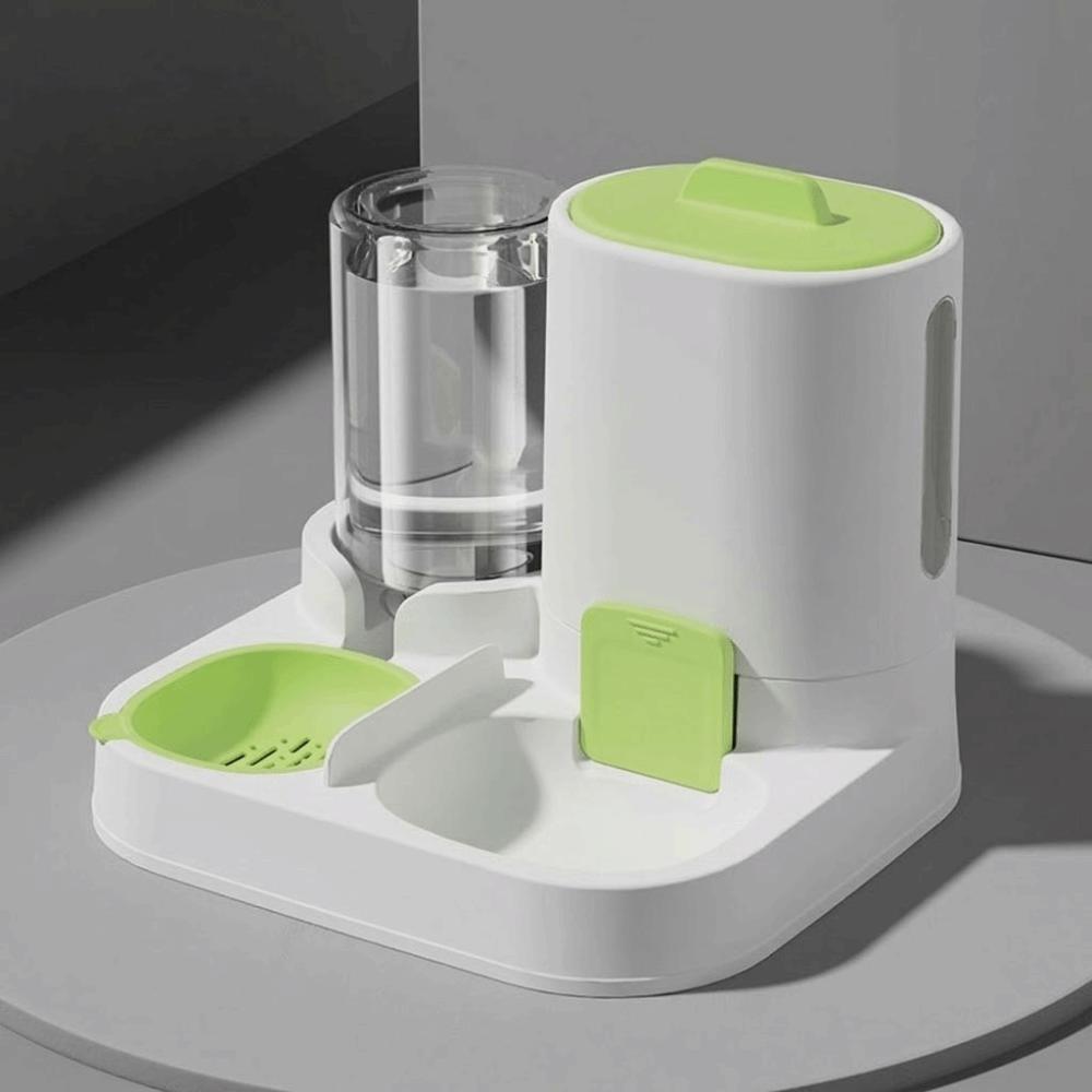 2 In 1 Dog Automatic Feeder Large Capacity Integrated Dog Water Dispenser Plastic Spill-Proof Pet Integrated Feeder