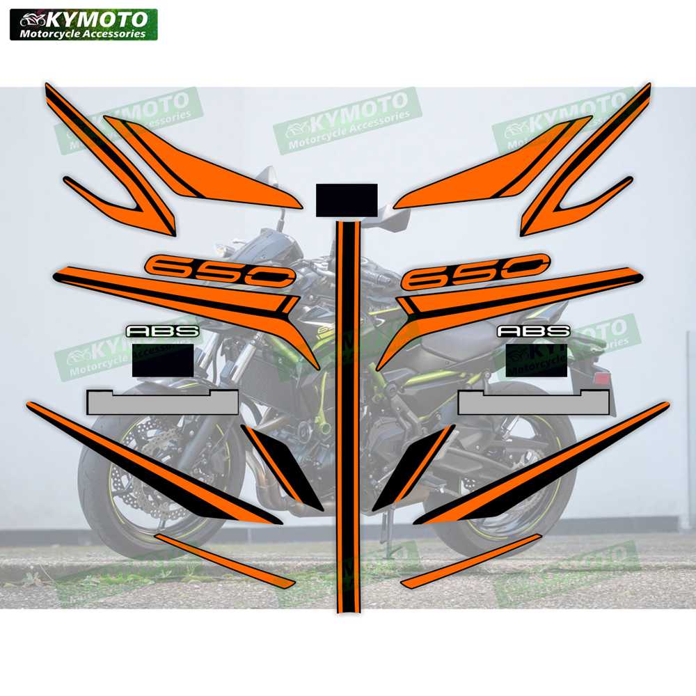 For Z650 ER650 Z 650 ER 650 Motorcycle Accessories Stickers Fairing Decals Modified Full Vehicle Protection Kit Decoration