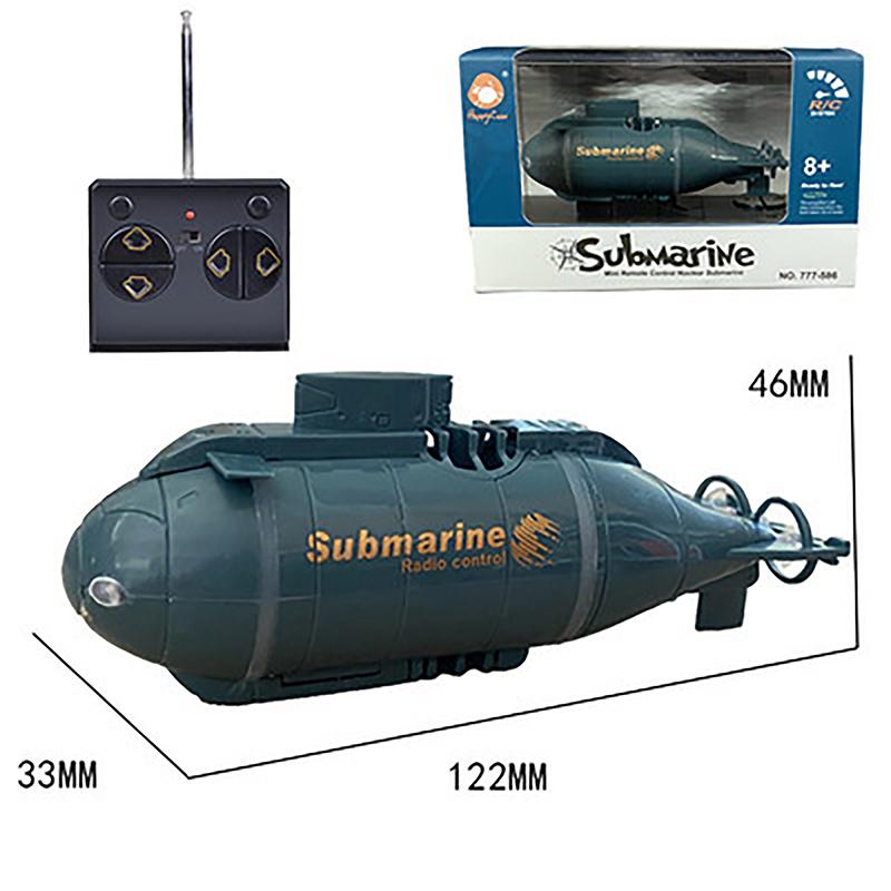 2.4G 6Ch Radio Remote Control Double Helix Turbo Powerful Electric Vertical Rise Down Submarine Kids Water Lighting Boat Rc Toy