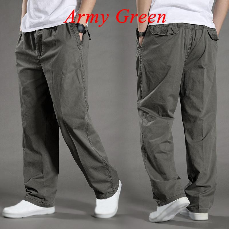 Men Sports Trousers Long Pants Pockets Loose Casual Fashion Outdoors Plus Size