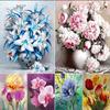 Full Mosaic Pattern 5D Diy Diamond Art Embroidery Home Decoration Flower Diamond Painting Cross Stitch New Year Gift