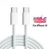 PD 60W USB C Швидкий зарядний кабель для iPhone 15 Pro Max Samsung S24 Ultra Weaving Charging Line Data Line Accessories