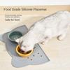 Pet Silicone Portable Waterproof, Leak Proof, and Non Slip Feeding Pad for Cat and Dog Pet Supplies Bowl Pad