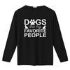 Mens Dogs Are My Favorite People Funny Dog Owner Lover T Shirt Black 3X Large Vintage Washed Versatile Stylish Fashion