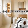 Thickened Waterproof PVC Self-Adhesive Tile-Look Baseboard Sticker