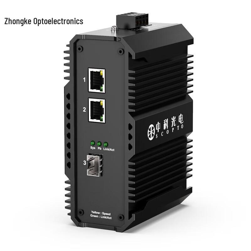 Zhongke Optoelectronics Industrial PoE Fiber Optic Switch