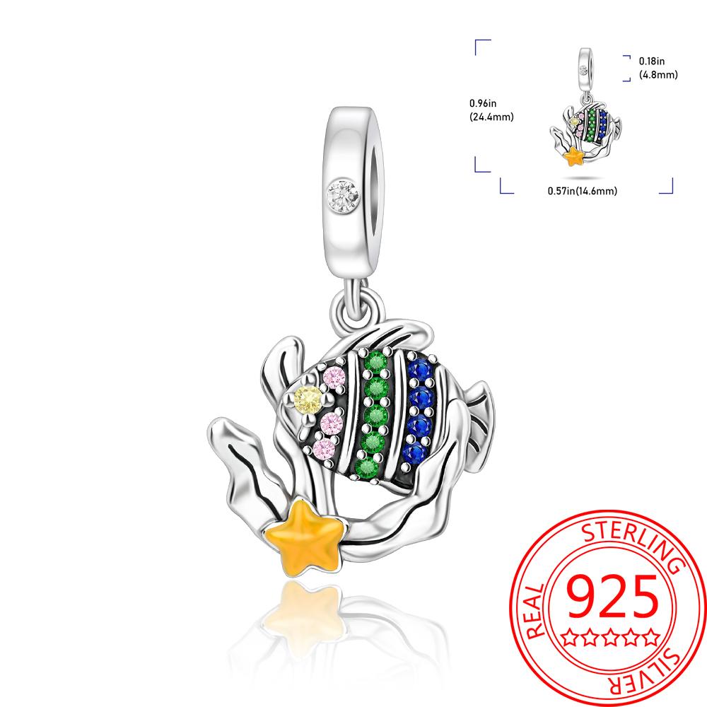 Colorful Copper Metal Colorful Animals Parrot Rabbit Puppy Charm Bead Component Pendant Bead Component Compatible With DlY Bracelet High Quality Fine