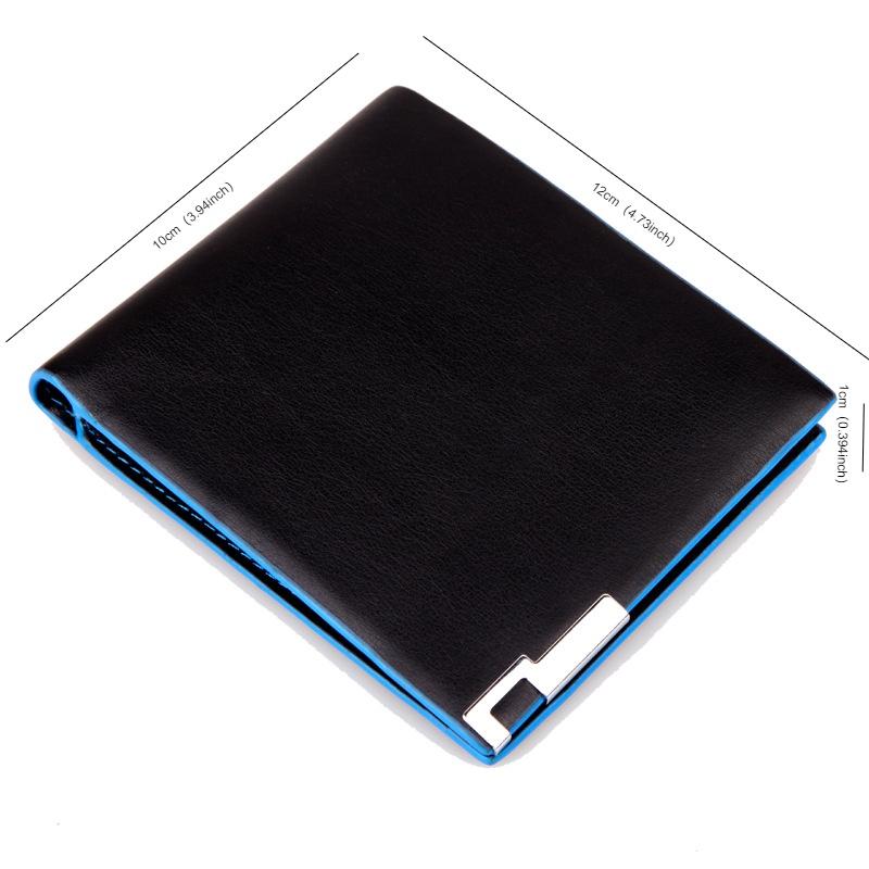 Men's Business Folding Wallet Leather Card Wallet Fashion