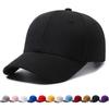 Unisex Cotton Baseball Cap UV Protection Wide Brim Sports Cap Breathable Solid Color Peaked Cap for Men Women