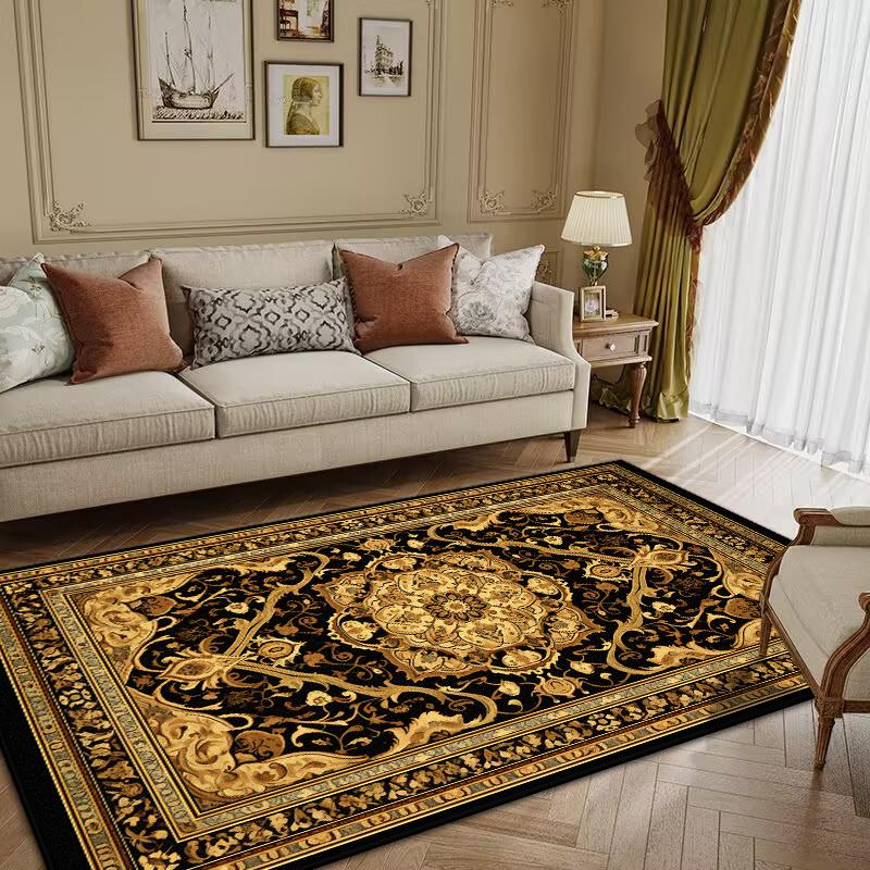 Persischer Luxus Retro Teppich Wohnzimmer Große Größe Teppich Rutschfest Couchtischmatte Heimdekoration Schlafzimmer Lounge Teppich Tapis Salon