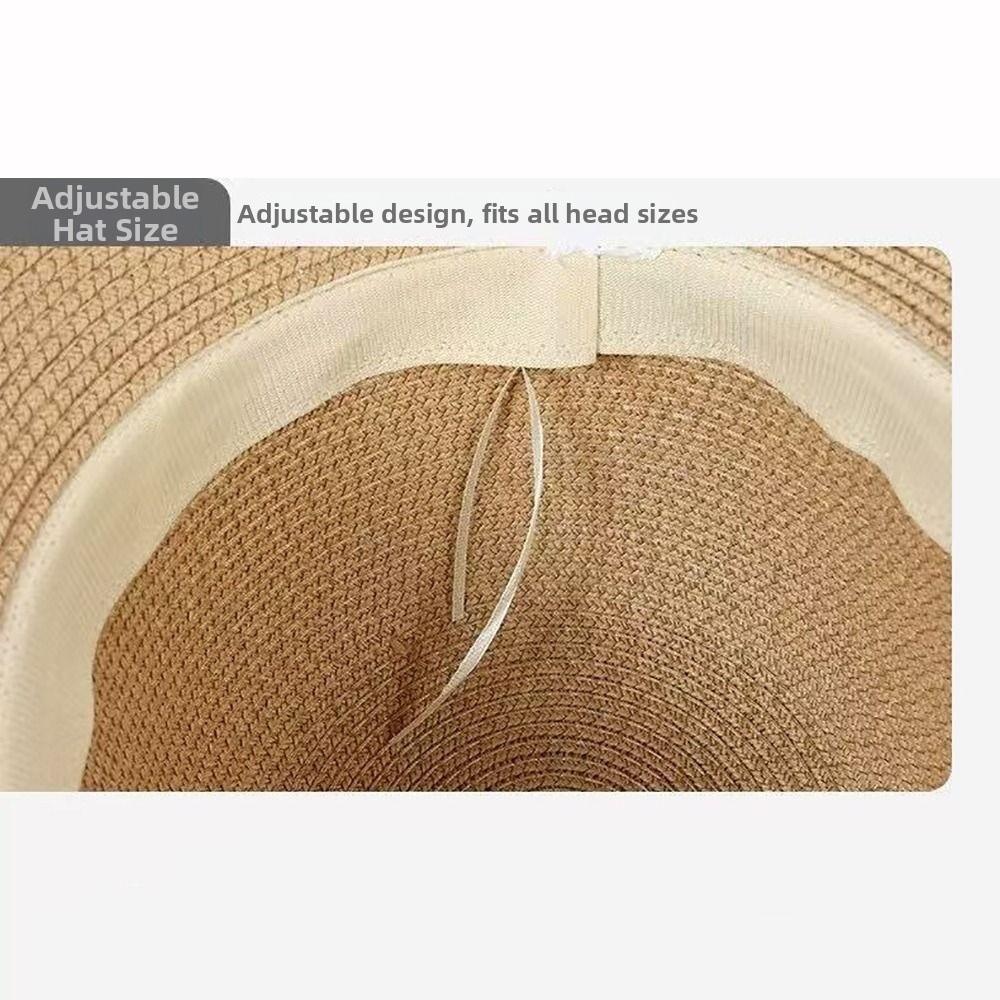 Big Bowknot Sun Visor Hat Wide Brim Outdoor Sun Hat Portable Sun Hat  Travel Outing