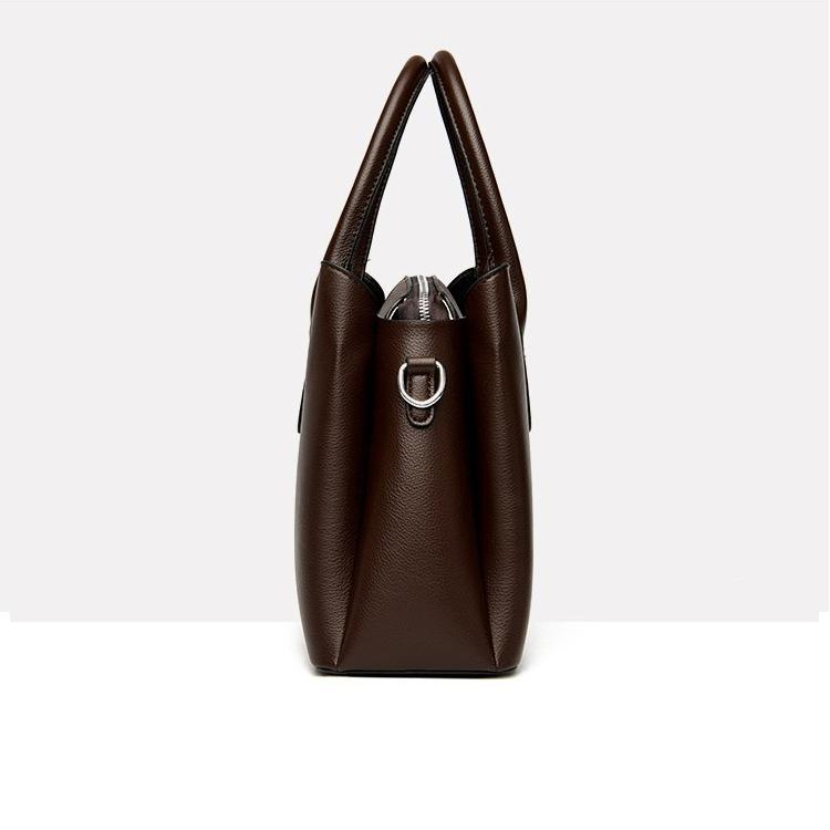 Bag 2024 New Tote Bag Women's Simple Handbag Women's Shoulder Crossbody Premium Soft Leather Women's Bag