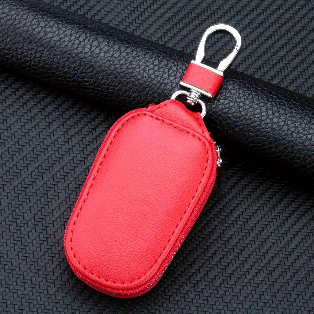 Premium Scratch-resistant Car Key Chain Key Case Holder With Zipper Dust-proof Cover