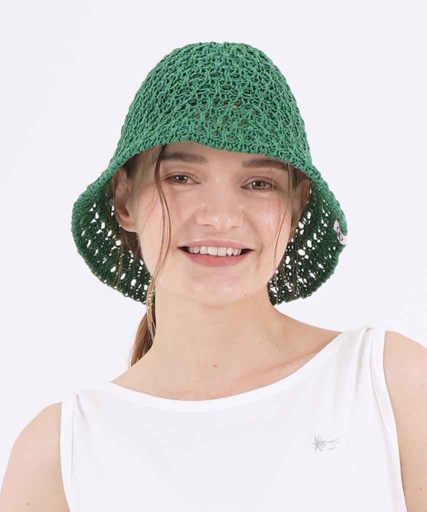 THE-ABON Beach Massed Sun Bucket Hat Beige