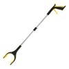 Foldable Reacher Grabber Aluminum Alloy Long Arm Trash Clip Litter Picker Tool with Rubber Grip Handle