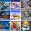Diy Winter Schnee Landschaft 5D Diamant Malerei voller Runde Bohrer Landschaft Diamant Stickerei Kreuzstich Home Decor Wand Kunst Geschenk