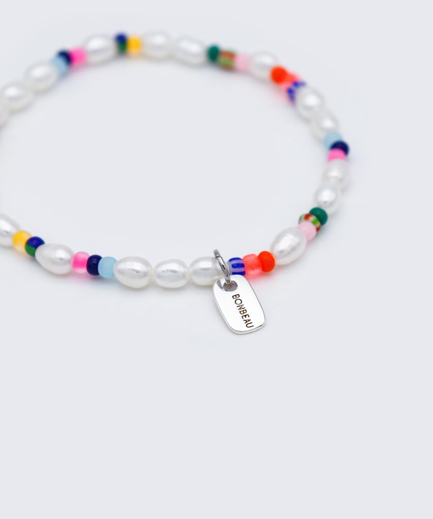 Bonbeau Freshwater Pearl Color Beads Bracelet 4Mm 5Mm