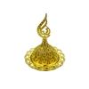 Decorative Alloy Metal Incense Burner Gold Hollow Out Mini Censer Holder Retro Star Moon Pattern Aromatherapy Burner Office