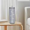 Bling Insulated Cup Vacuum Flasks 600ml Beverage Container with Straws Rustproof Glitter Water