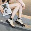 Zacht leren Martin boots nieuwe antislip warme korte laarzen herfst en winter fluwelen mode veelzijdige damesschoenen casual schoenen