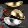 304 Edelstahl Golden Barren Schüssel Koreanische Salatschüssel Kommerziellen Dessert Snack Schüssel Koreanische Küche Geschirr