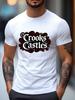 Crooks Castle Graphic T-shirt - 606 Cotton Blend