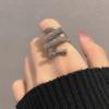 Korean Irregular Design Women's Trendy Open Ring - Fashionable Internet Celebrity Index Finger Jewelry