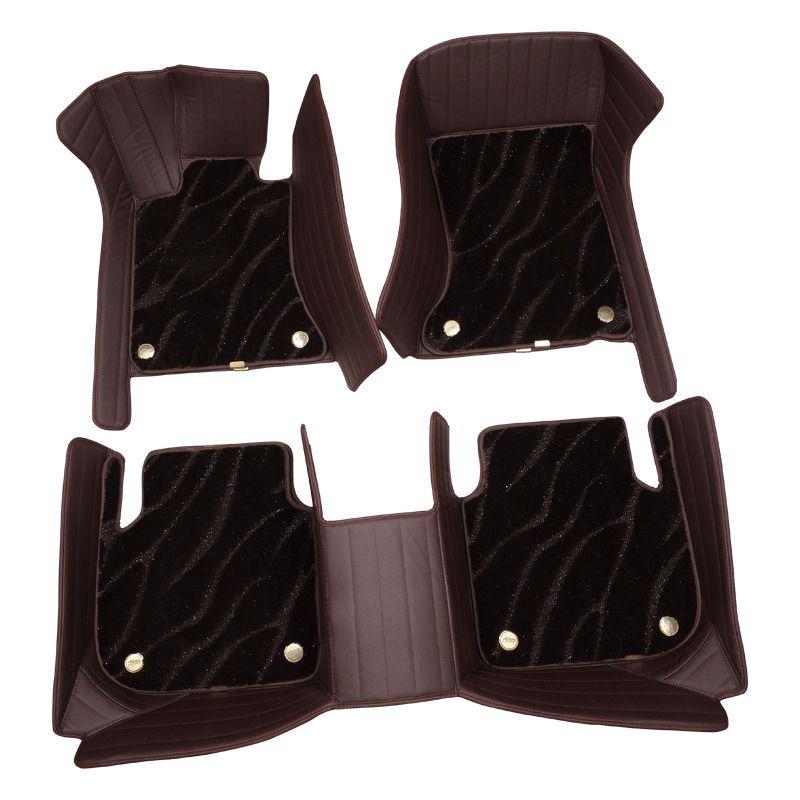 Genuine Leather Floor Mats for 2015-2024 Toyota Highlander, 5 or 7-Seater, Full Coverage