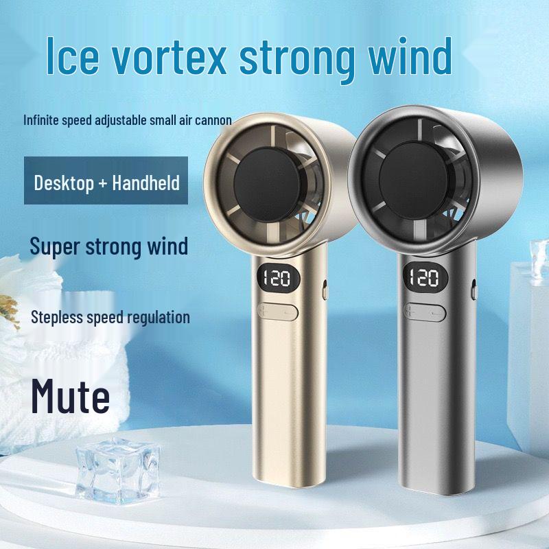 100-Speed Portable USB Mini Fan: Handheld & Desktop for Travel