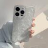Gentle Blue Floral Suitable for Apple 16promax Mobile Phone Case 17 Glitter Powder Iphone15 Transparent 1312 Temperament