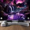 VIKAMA Waterfall Forest Tapestry Vibrant Landscape Art Decor Perfect For Living Rooms And Natural Home Settings