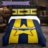 North Queensland Cowboys Patroon Microvezel 3-delige Beddengoedset Decoratieve Dekbedovertrekset Voor Slaapkamer Thuisgebruik