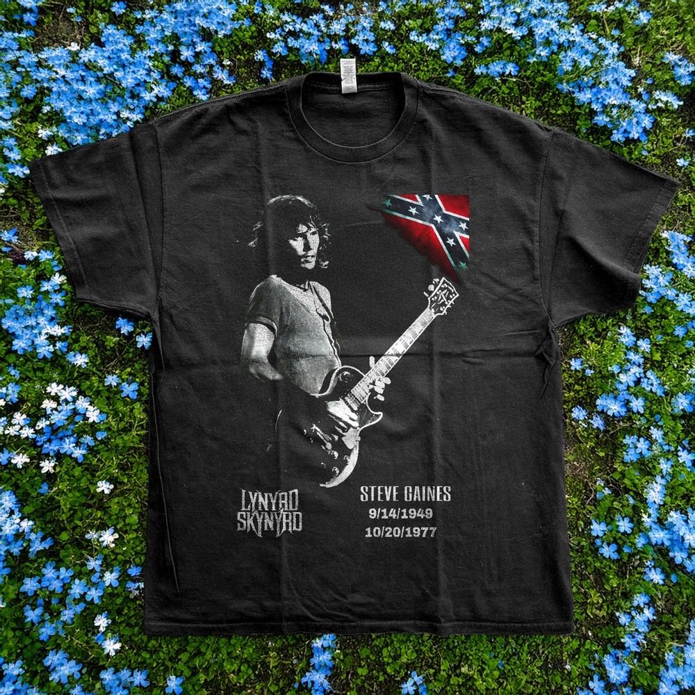 Lynyrd Skynyrd Steve Gaines Tribute Retro Czarny Unisex Koszulka Rozmiar S5XL Unisex Koszulka