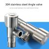 1/2 Essential Metal Angle Stop Valves 304 Stainless Steel Valves Shut Off Solution Perfect for Kitchen Bathroom Toilet