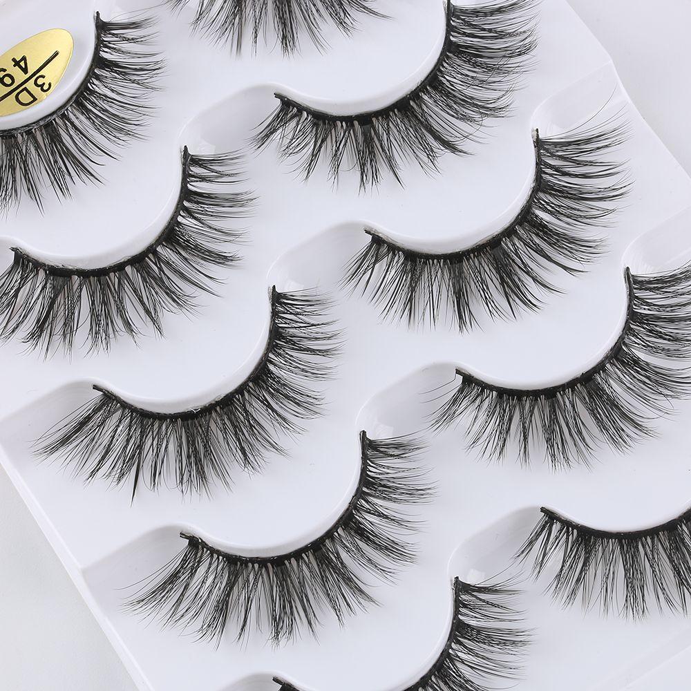 Multi-styles Fluffy Multilayers Eye Lash Extension Criss-cross False Eyelashes 3D Faux Mink Hair