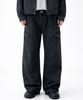 ZPLISH Stone Denim Cargo Pants Black