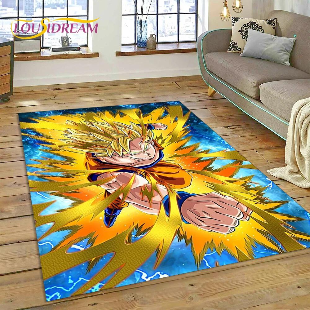 Anime 3D D-Dragon-Ball Japan Cartoon Rug Carpet for Living Room Bedroom Decor,floor Mat Non-slip Decoration for Sofa Doormat