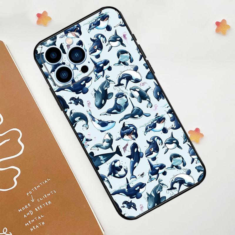 Killer Whale Orca Case For IPhone 18 11 12 13 14 15 16 Pro Max 15 16 Plus 13 12 Mini X XS XR Cover