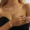 Fashionable Versatile Bridal Accessories - Necklace, Earrings, Bracelet, Jewelry Set, Formal Dress Chain Set