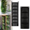 Vertical Hanging Garden Planter Flower Pot Pouch Layout Waterproof Wall Mount Hanging Flowerpot Bag Indoor Outdoor